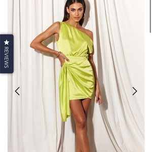 Lime Charisma Mini Dress